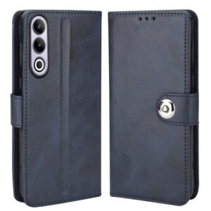 Coverage OnePlus CPH2613 /Nord CE4Flip Cover Full Protection Imported TPU Wallet Button Magnetic Book Leather Flip Cover for OnePlus Nord CE4 5G – Blue