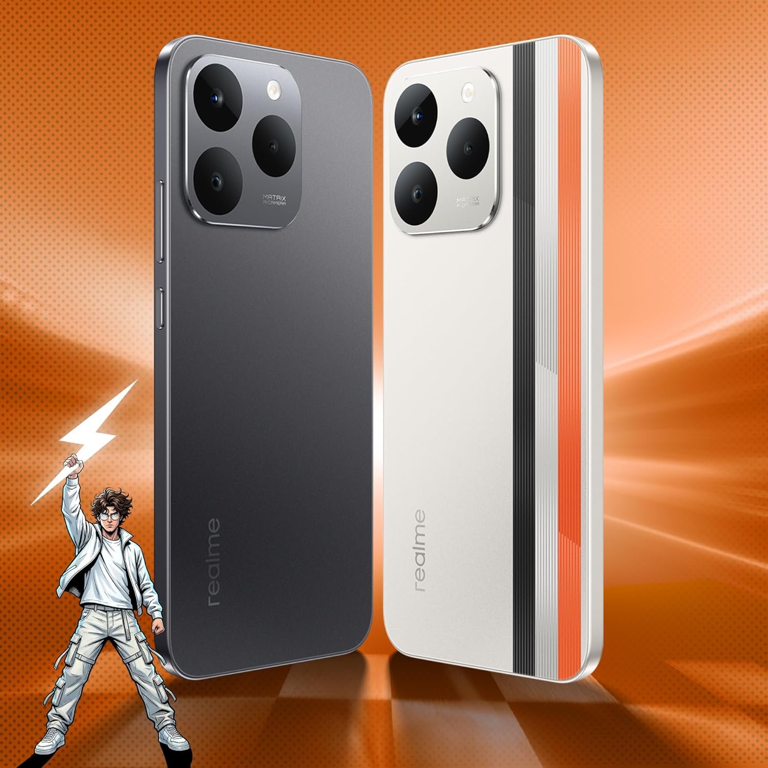 realme NARZO 90 5G (Carbon Black,6GB+128GB) | 7000mAh Biggest Battery | 60W Fastest Charging | 50MP Front & Rear AI Cameras | 4000nits Brightest Display | AI Assist | IP69 Dust & Water Resistance - Image 9