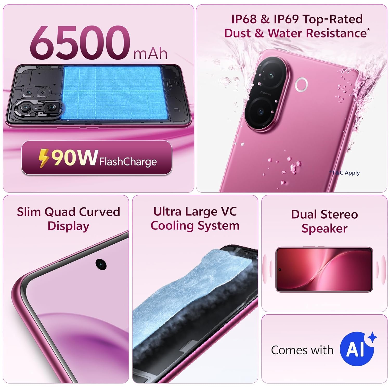 vivo V60e 5G (Elite Purple, 12GB RAM, 256GB Storage) with No Cost EMI/Additional Exchange Offers - Image 7
