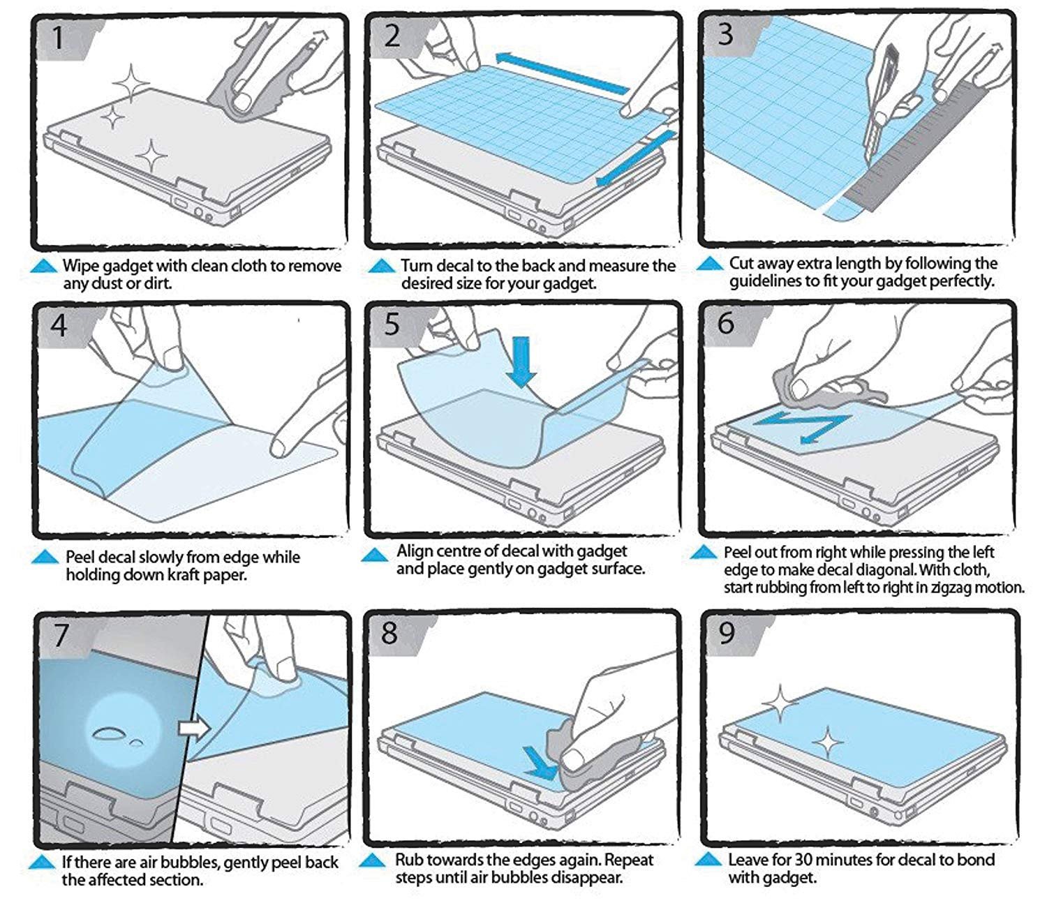 Geometrical Pattern D1 Vinyl Laptop Skin/Sticker/Cover/Decal Compatible for Any 17 to 17.3 Inches Laptop (Hp/Dell/Sony/Acer/Lenovo/Asus. Etc) Or Notebook. - Image 5
