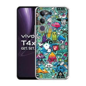 Crazy Design Printed Silicon Soft TPU Back Case Cover for Vivo T4x 5G / Y29 4G / Y31 Pro 5G / iQOO Z10x 5G