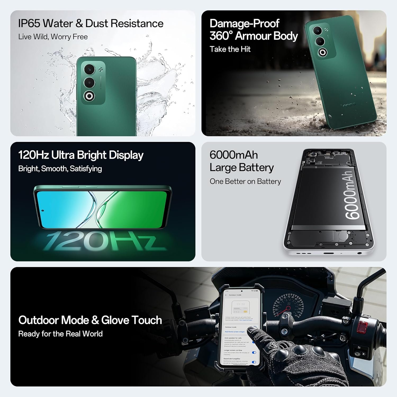 OPPO A5 5G (Aurora Green, 8GB RAM, 128GB Storage) with No Cost EMI/Additional Exchange Offers - Image 2