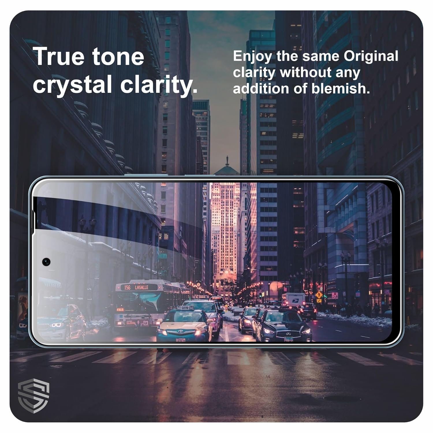 Military-Grade Gorilla Tempered Glass For iQOO Z10x and Vivo T4X (6.72 Inch) With Installation Kit | Edge to Edge Coverage | Black - Image 3