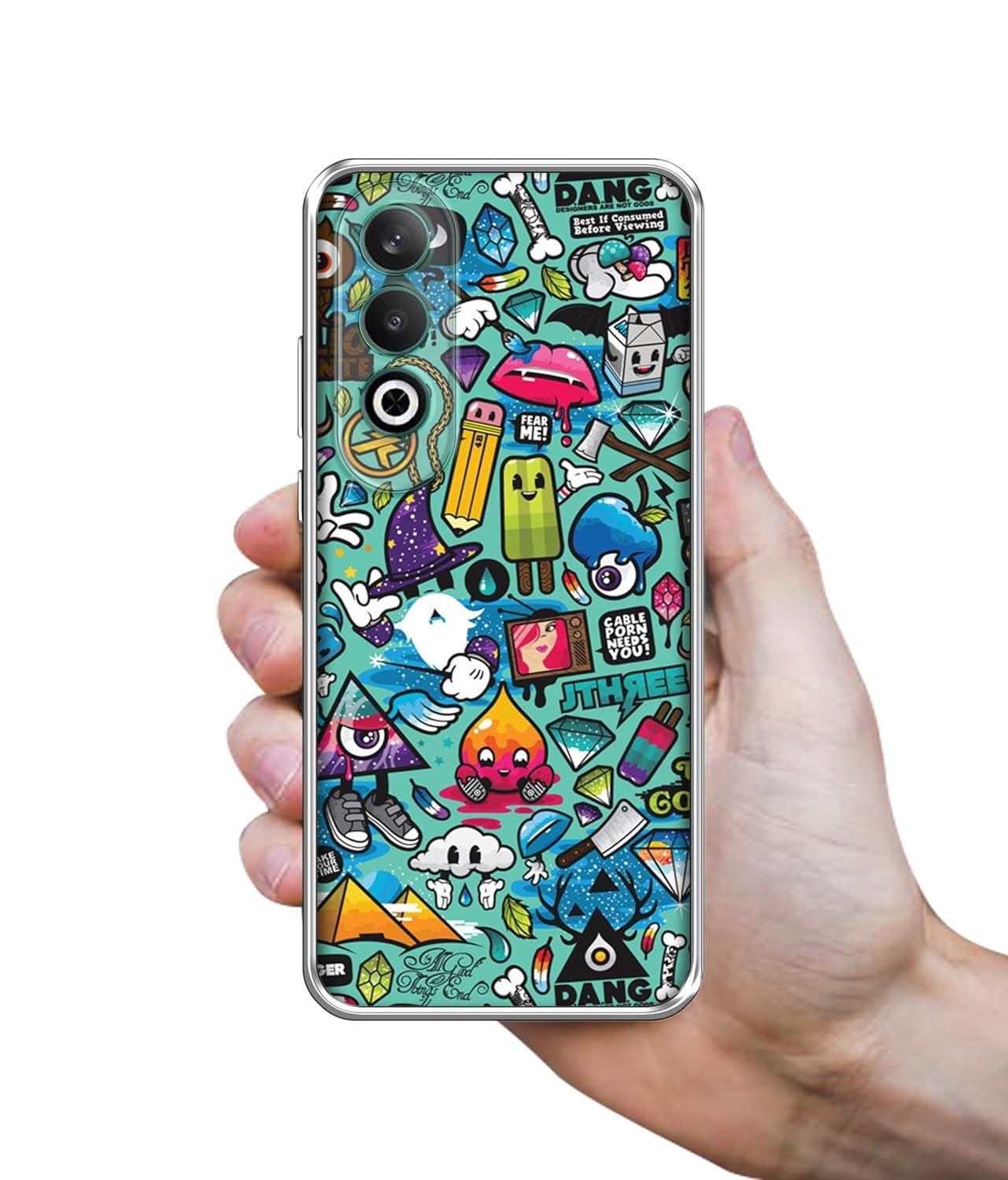 Crazy Design Printed Silicon Soft TPU Back Case Cover for OnePlus Nord CE4 5G - Image 3