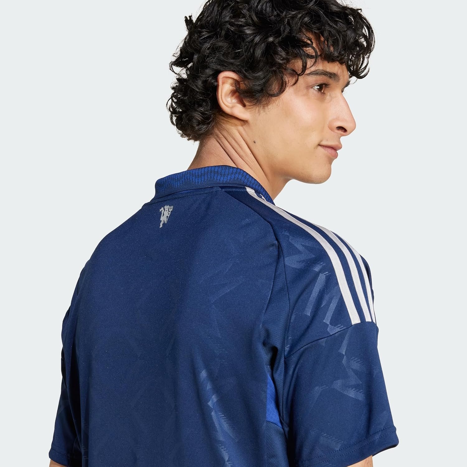 adidas Mens Football/Soccer Jerseys | MUFC A JSY | Blue | - Image 3