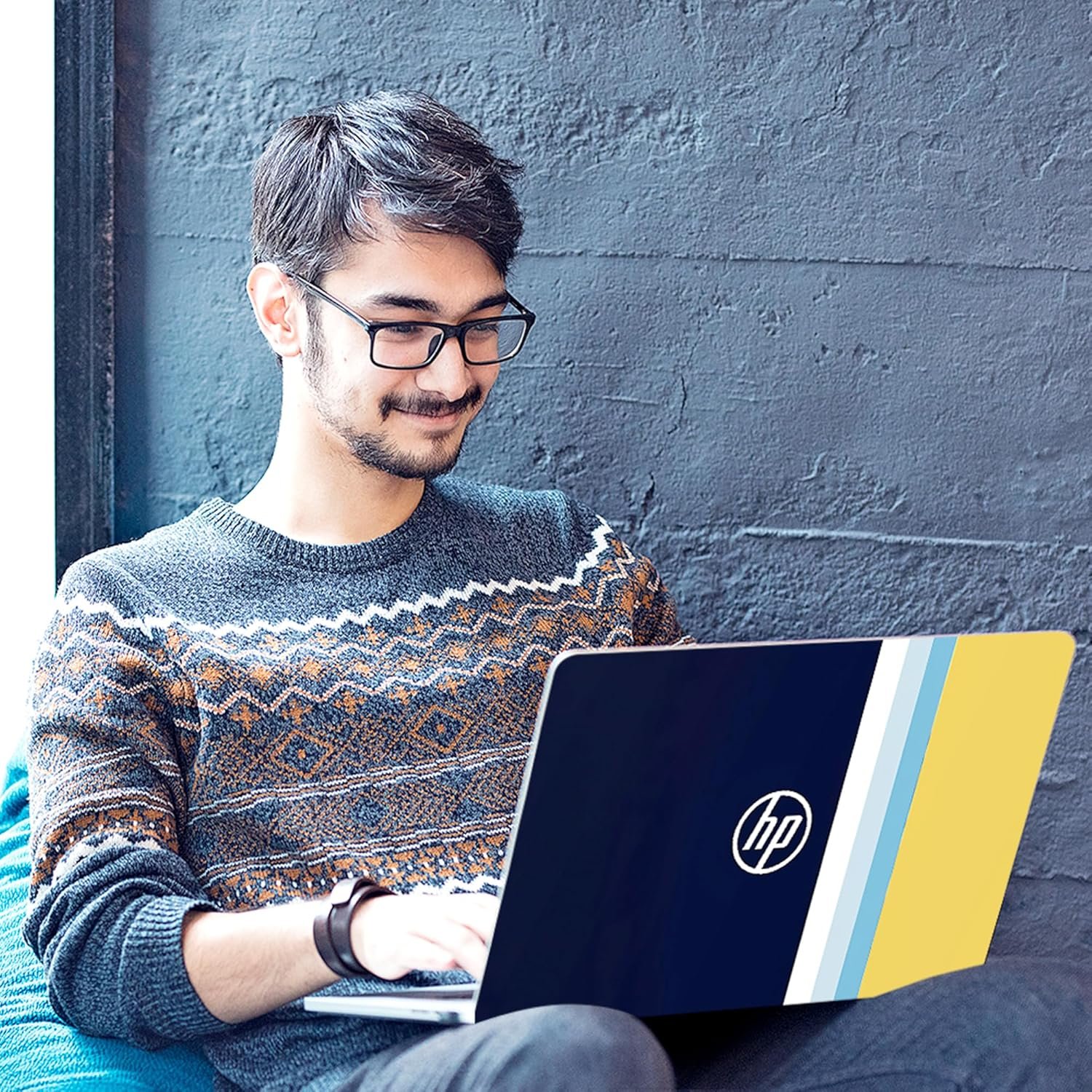 H262 Top+Wrist Pad Vinyl Laptop Skin/Sticker/Cover for 14 Inches Laptops Laminated-Removable-HD Quality Compatible for Hp(13.8x9.6 Inches) - Image 6