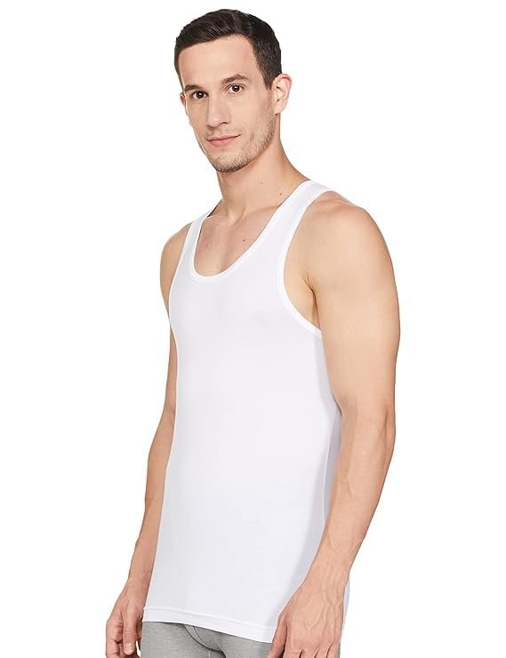 Van Heusen Men Anti Bacterial Vest - 100% Combed Cotton - Pack of 3 - Moisture Wicking, Soft Handfeel_10071_White_XXL - Image 4