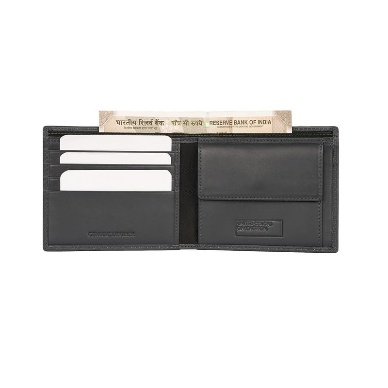 UNITED COLORS OF BENETTON Men RFID Protected Camben Multicard Coin Wallet - Navy, No. of Card Slot: 6 | Printed Multicard Coin Wallet with Side Closure | Leather - Image 6