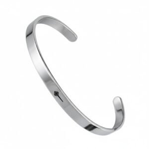 Mesmerize Hanuman Gada Gloss Cuff Adjustable Bracelet for Men | Stainless Steel Spiritual Kada | Symbol of Strength, Protection & Devotion | Premium Gloss Finish | Gift for Men