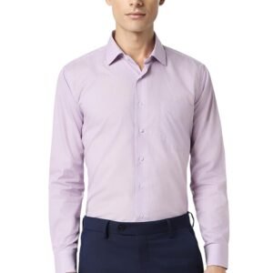 Van Heusen Solid Formal Shirt for Men| Premium Cotton| Full Sleeves| Slim Fit |Breathable Fabric