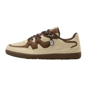 The Souled Store Kanso V2: Beige Men and Boys Low Top Sneakers | Beige & Brown Retro Trainer with Premium Microfibre Suede, Cushioned Insoles & Durable Rubber Sole