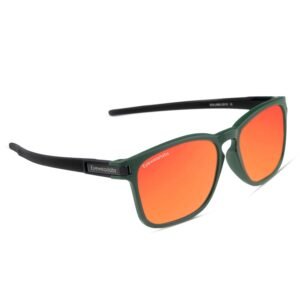 Eyewearlabs OKNO | Polarized Full Rim Square Branded Stylish Sunglasses For Men & Women | 100% UV Protection Shades | Cricket Sports Cycling Driving | Medium | Moto X2