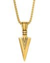 Men’s Stainless Steel Arrowhead Necklace Viking Warrior Spear Head Charm Chain Pendant for Men