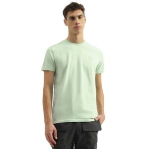 United Colors of Benetton Regular Fit Round Neck Printed Tshirt (Size: M)-24A3099J3345IPM3 Green
