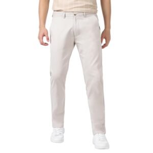 Urbano Fashion Men’s Cotton Light Weight Non-Stretch Slim Fit Casual Trousers