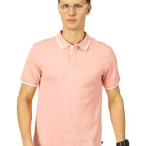 Thomas Scott Men’s | Solid | Half Sleeve | Regular Fit | 100% Cotton | Polo Collar | Button Closer | Casual Tshirt
