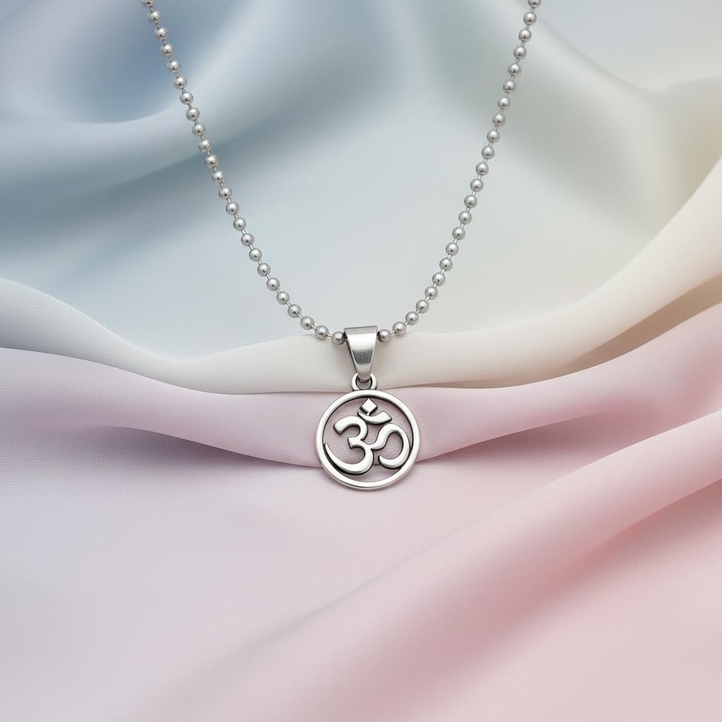 Jewel Harbour OM Symbol Spiritual Aum Yoga Meditation Pendant Chain Necklace for Men & Women - Image 6