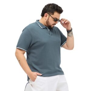 Urbano Plus Men’s Solid Regular Fit Half Sleeve Cotton Polo T-Shirt