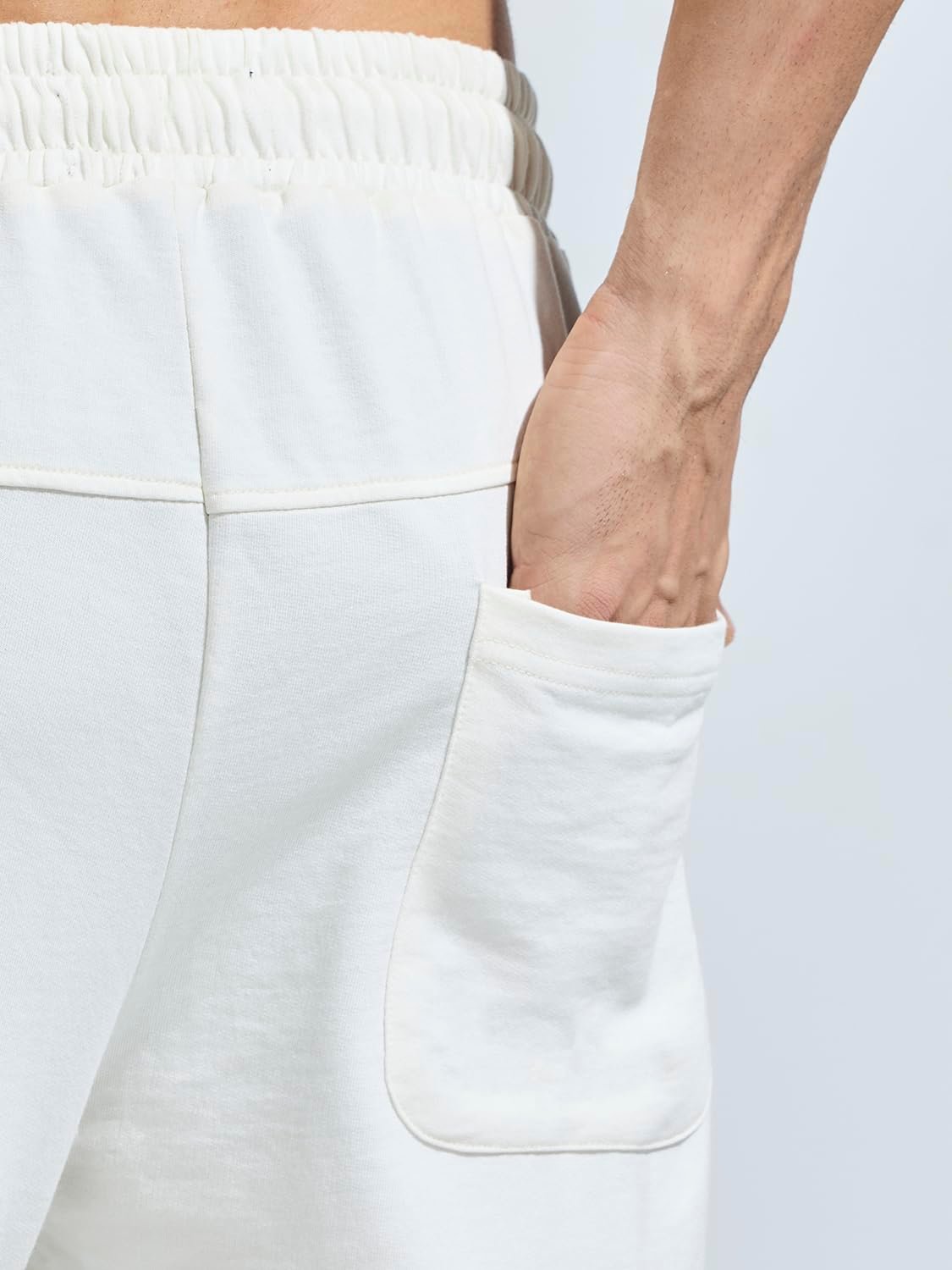 DOMIN8 Men's Stretchable Pure Cotton Cut & Sew Multi-Pocket Breathable Joggers for Everyday Use - Image 7