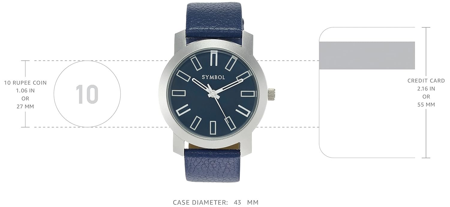 Amazon Brand - Symbol Analog Men's Watch (Dial Colored Strap) - Image 3