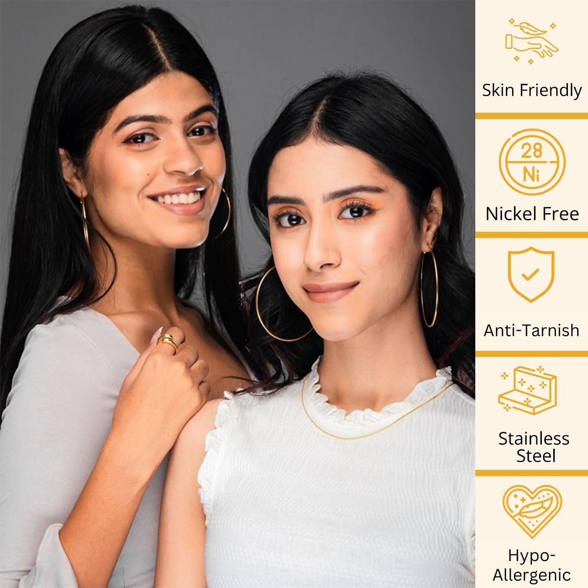 Aaishwarya Mens Silver Plated Tri Circle Pendant Chain | Stainless Steel & Anti-Tarnish Jewels | Necklace for Men and Boys | Stylish Unisex Jewelry Gift - Image 4