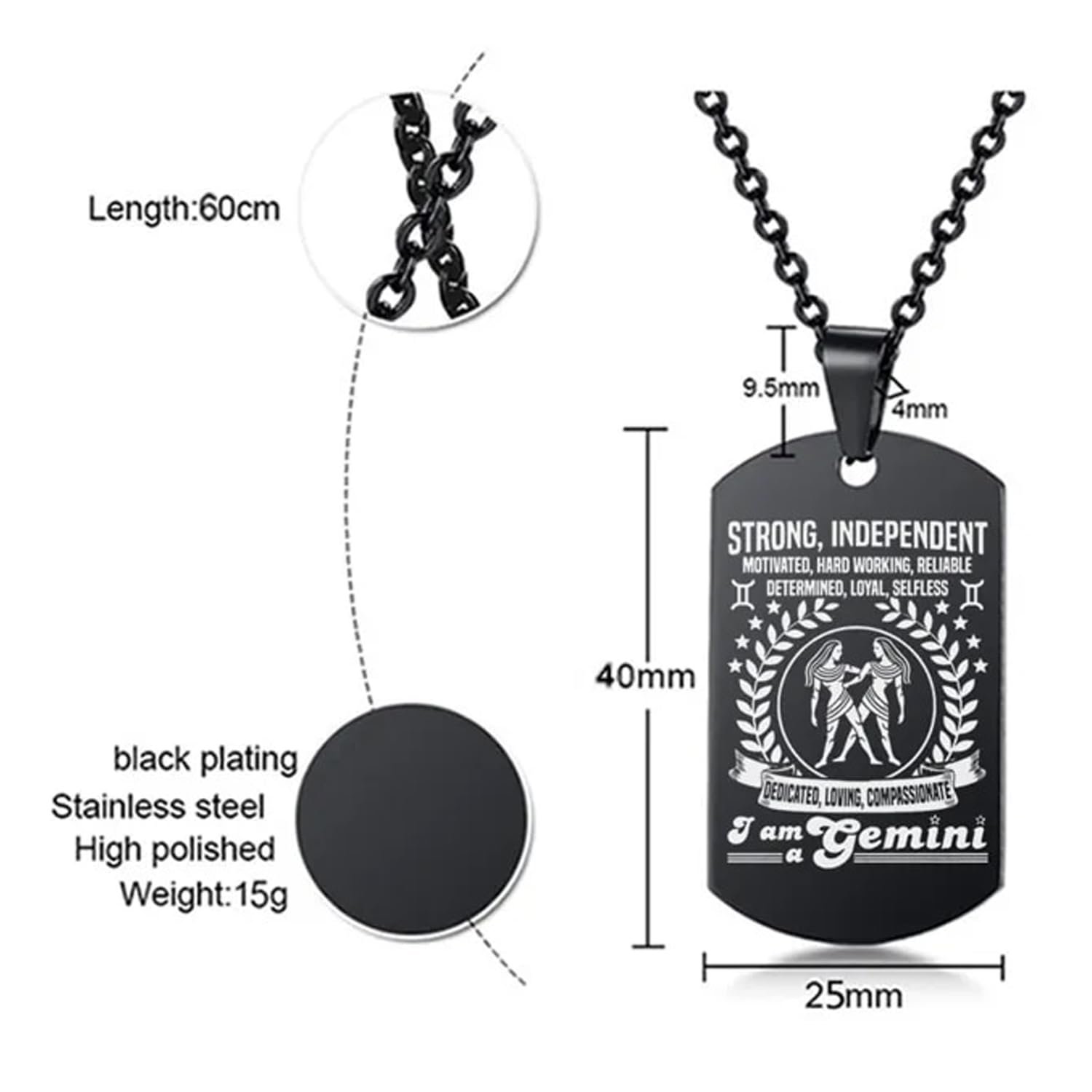 Young & Forever Gift Men's Stainless Steel Cross Pendant Lord's Prayer Gold Silver Black Stainless Steel Necklace Bible Verse for Men or Women - Image 6