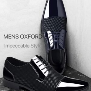 Centrino Mens 9566 Centrino Men Glossy Formal Shoes |Lace-Up Design with Cushioned Insole for Comfort |Craftsmanship for All-Day Elegance 9566-1