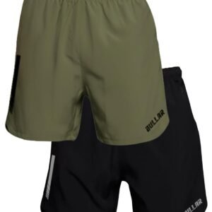 BULLAR Premium Polyester Training Shorts Combo, Gym wear, Running, Sports,Workout Dryfit, Quick Dry Shorts with Drawstring