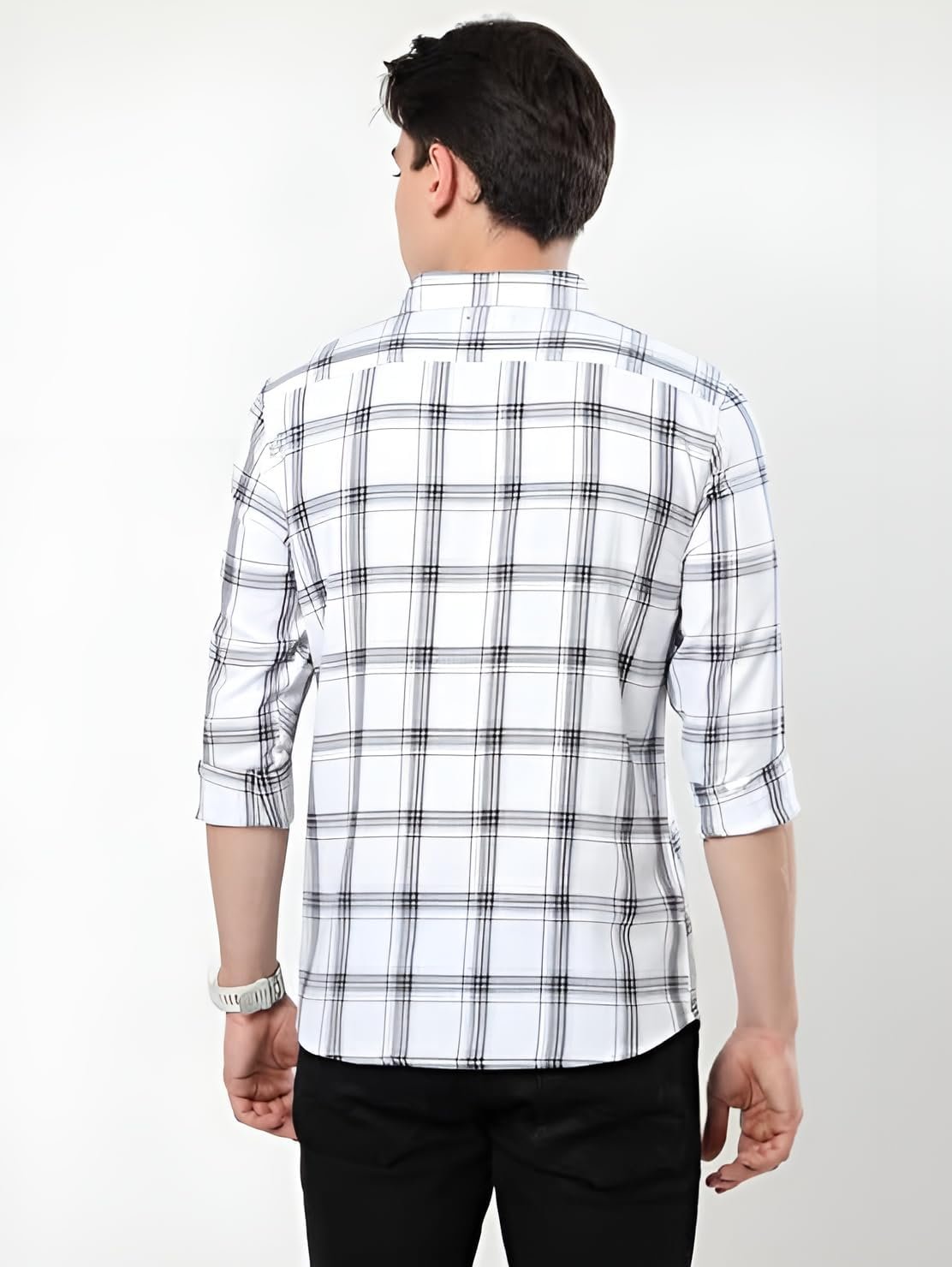 GLORYBOYZ Men's Full Sleeve Checkered Casual Cotton Shirt S-2XL - Image 2