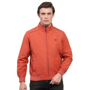 Monte Carlo Mens Solid Mock Neck Full Sleeve Jacket (224066808)