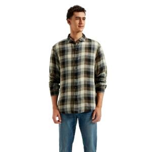 Levi’s Men’s Linen Checkered Slim Fit Shirt