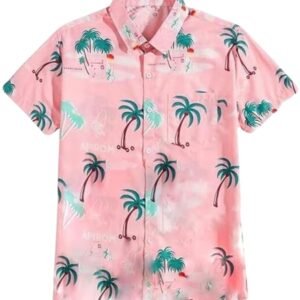 LERIYA FASHION Men’s Rayon Shirt – Summer Button Down Shirts | Half Sleeve Printed |Formal |Casual Stylish (Available in Plus Size and Combo Pack of 2)