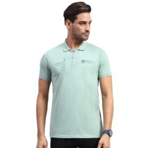 Monte Carlo Mens Printed Collared Neck Half Sleeve T-Shirt (224067149)