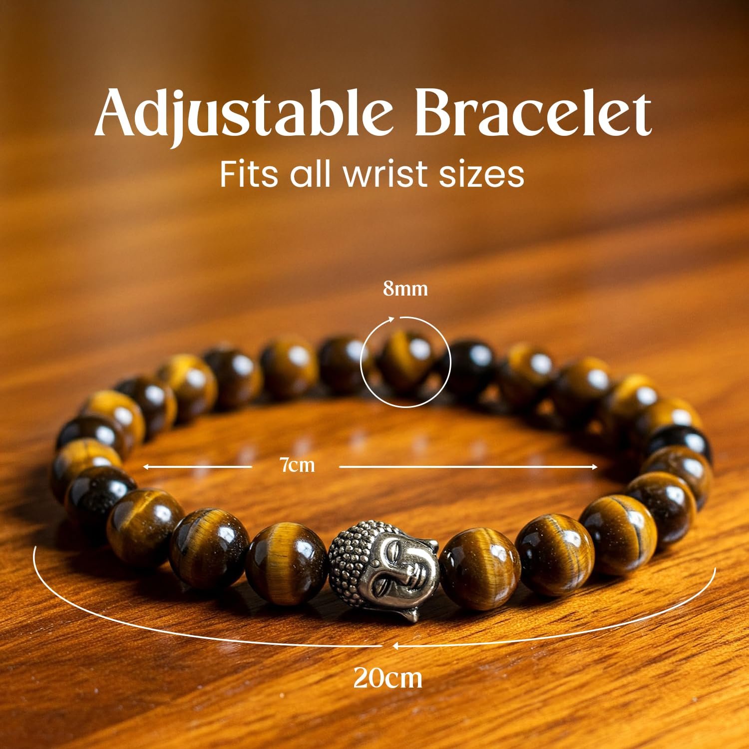 Astrotalk Tiger Eye Bracelet | Healing Crystal for Confidence & Protection | Natural Tiger Eye Stone | Crystal Bracelet for Women & Men | Certificate of Authenticity - Image 7