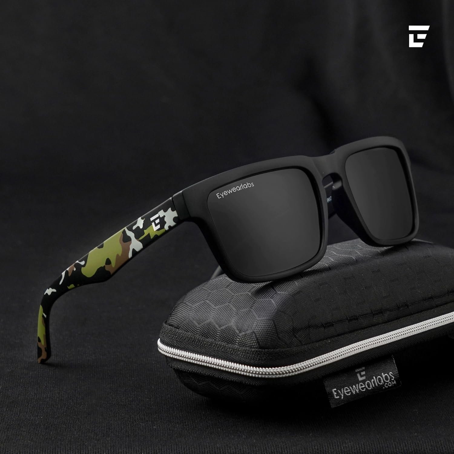 Eyewearlabs OKNO | Polarized Full Rim Rectangular Branded Stylish Sunglasses For Men & Women | 100% UV Protection Shades | Cricket Sports Cycling Driving | Medium | Outlaws - Image 2