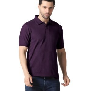 TOPLOT Men’s Cotton Casual Polo || Half Sleeves Polo T-Shirt for Men (5280)