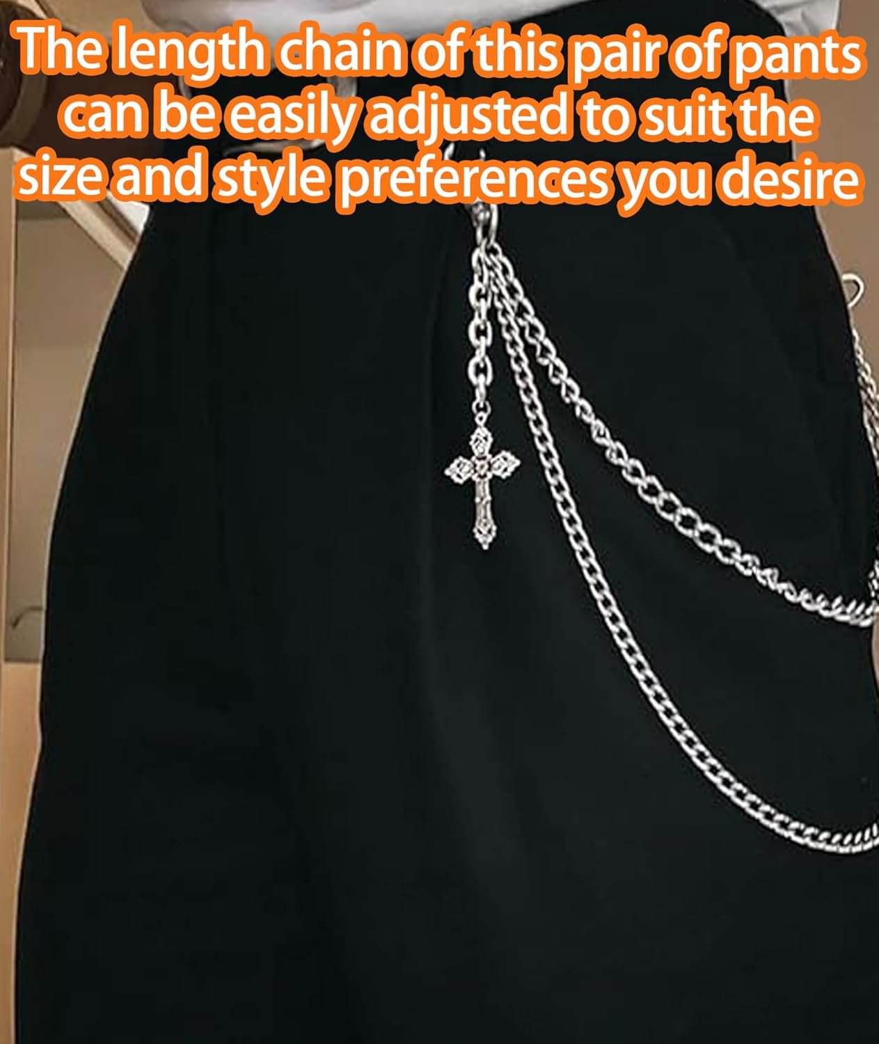 Jeans Chain, Stylish Waist Chain for Women, Fashion Body Jewelry Accessory for Casual Outings and Stage Performances - Image 4