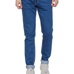 Levi’s Men’s Light Indigo Tapered Fit Mid Rise Jeans