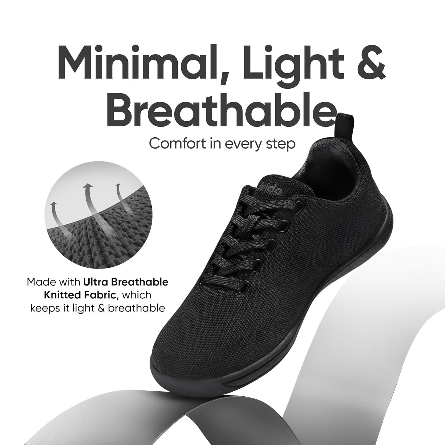 Frido Cloud Comfort Shoes for Men | Zero-Drop Design with Wide Toe Box | Lightweight Breathable Walking Shoes for Natural Movement | Available in Slip-On & Lace-Up Styles Option - Image 2