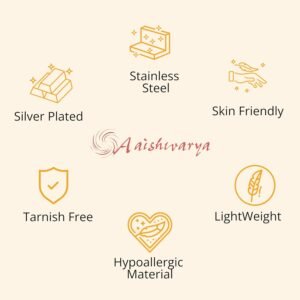 Aaishwarya Mens Silver Plated Criss Cross Pendant Chain | Antitarnish & Stainless Steel Jewels | Necklace for Men and Boys | Stylish Jewelry Gift