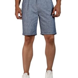 Thomas Scott Men’s | Mid-Rise | Regular Fit | Solid | Woven | Linen | Chino | Shorts