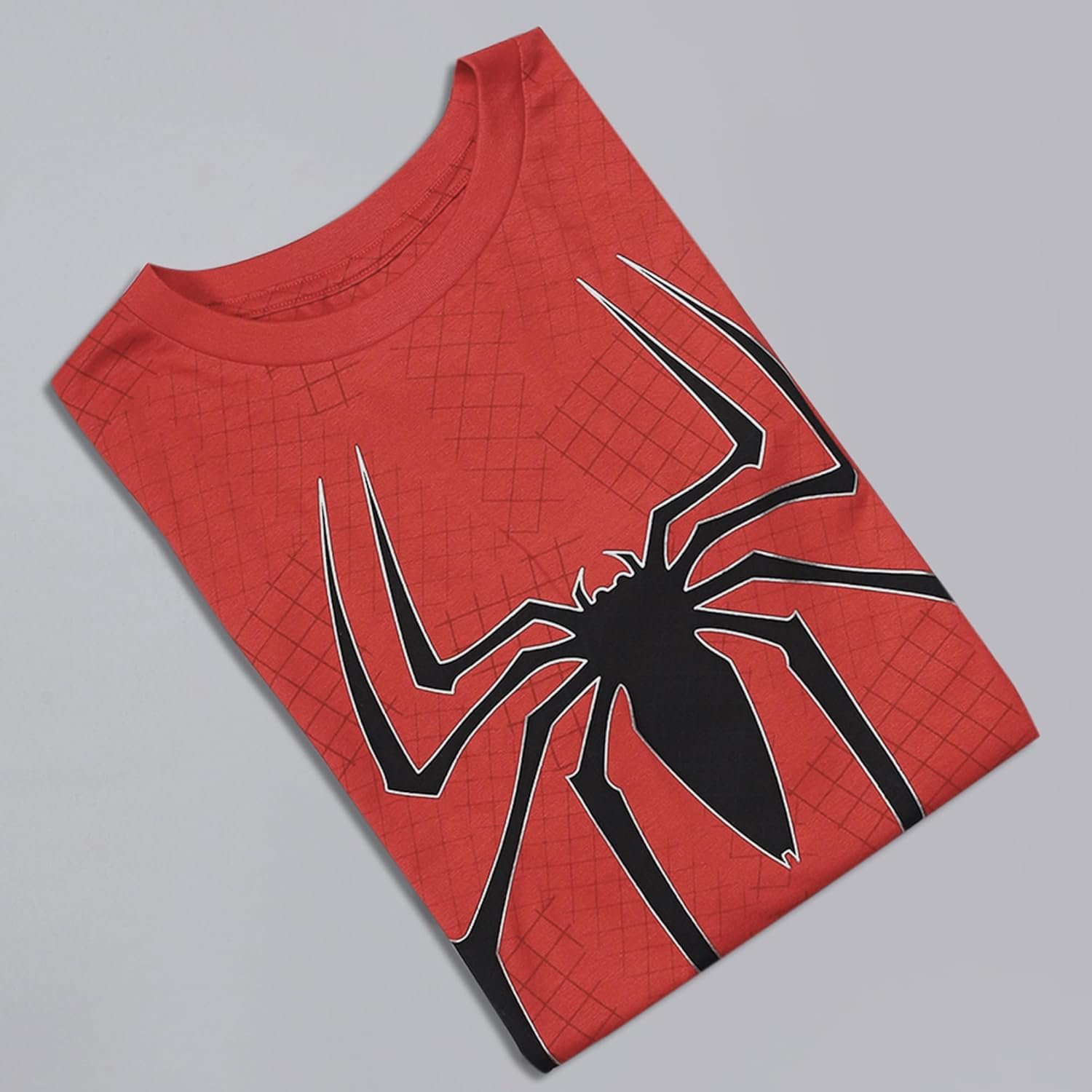 Free Authority Official Spiderman Graphic Printed Men Red Regular Fit Tshirt for Young Men - Image 4