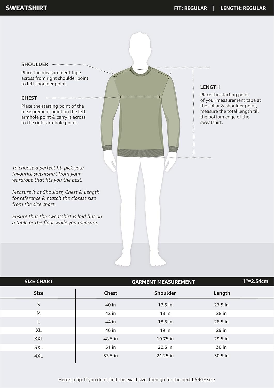 Amazon Brand - Symbol Men Cotton Rich Light Weight Crew Neck Sweatshirt (Regular Fit) (Available in Plus Sizes) - Image 6