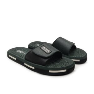 ASIAN Men’s AFG-707 EVA Ortho Slippers | Orthocushion Pain Relief Slides with Soft Strap | Lightweight Slides for Daily Use