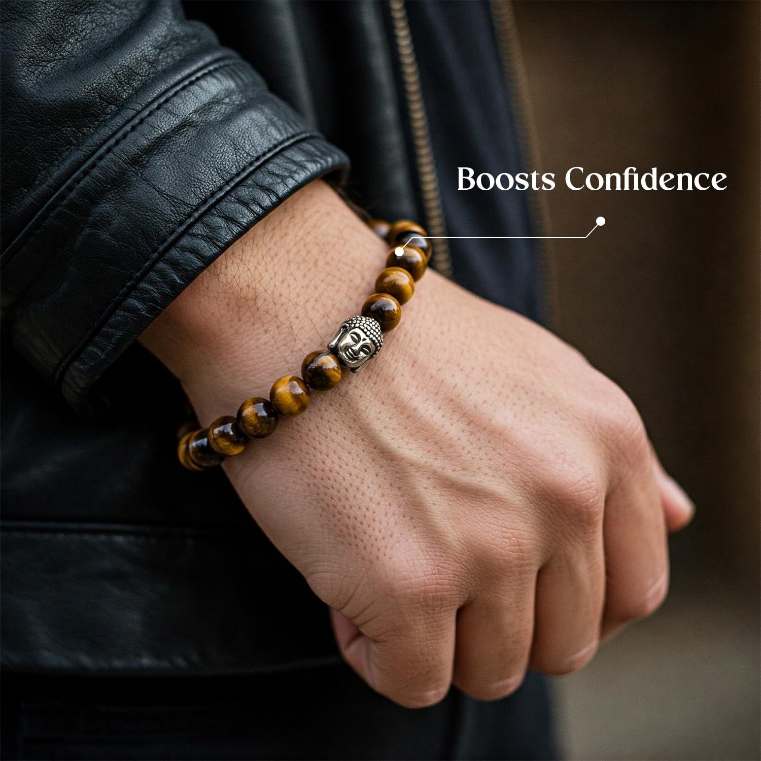 Astrotalk Tiger Eye Bracelet | Healing Crystal for Confidence & Protection | Natural Tiger Eye Stone | Crystal Bracelet for Women & Men | Certificate of Authenticity - Image 5