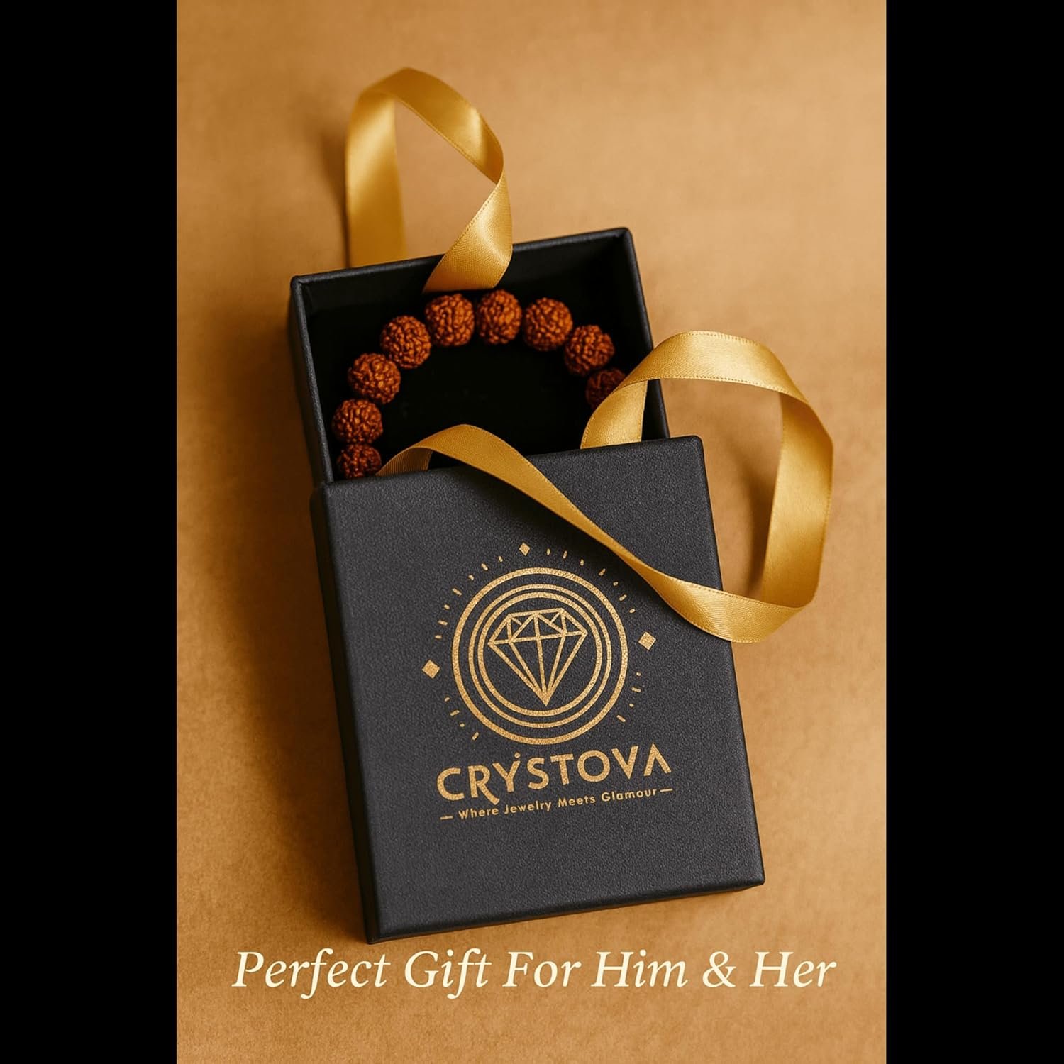 GemAura Collection – Natural 5 Mukhi Rudraksha Bead Bracelet for Men & Women | Zodiac Bracelet for Aries, Taurus, Gemini, Cancer, Leo, Virgo, Libra, Scorpio, Sagittarius, Capricorn, Aquarius & Pisces | Designed to Support Inner Calm, Mental Focus, Positive Energy & Mindfulness | Handmade Spiritual Bracelet | Stretchable 7-Inch Unisex - Image 7