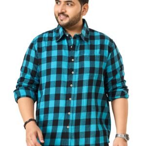 Bigbanana Men Plus Size Check Multicolor Full Sleeve Shirt