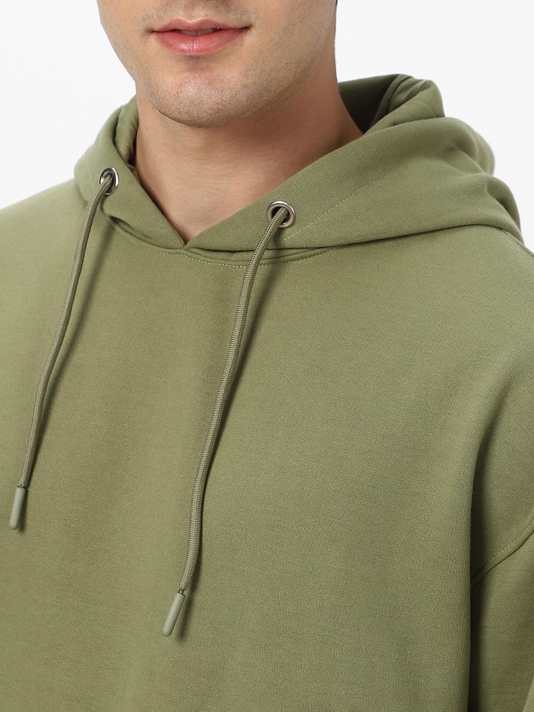 Urbano Fashion Men's Cotton Solid Oversized Hooded Neck Sweatshirt - Image 6