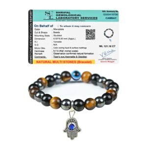 Crocon Bracelet for Women & Men – Certified Stone, Attracts Wealth, Love & Luck
