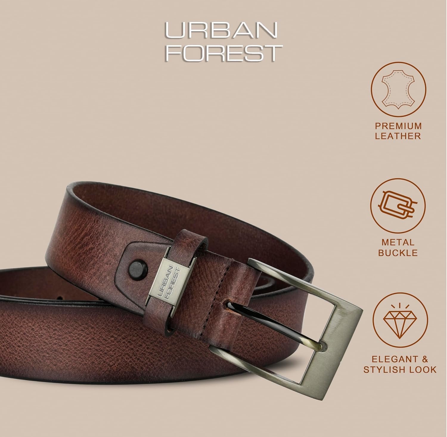 URBAN FOREST Axel Leather Belt for Men - Image 4